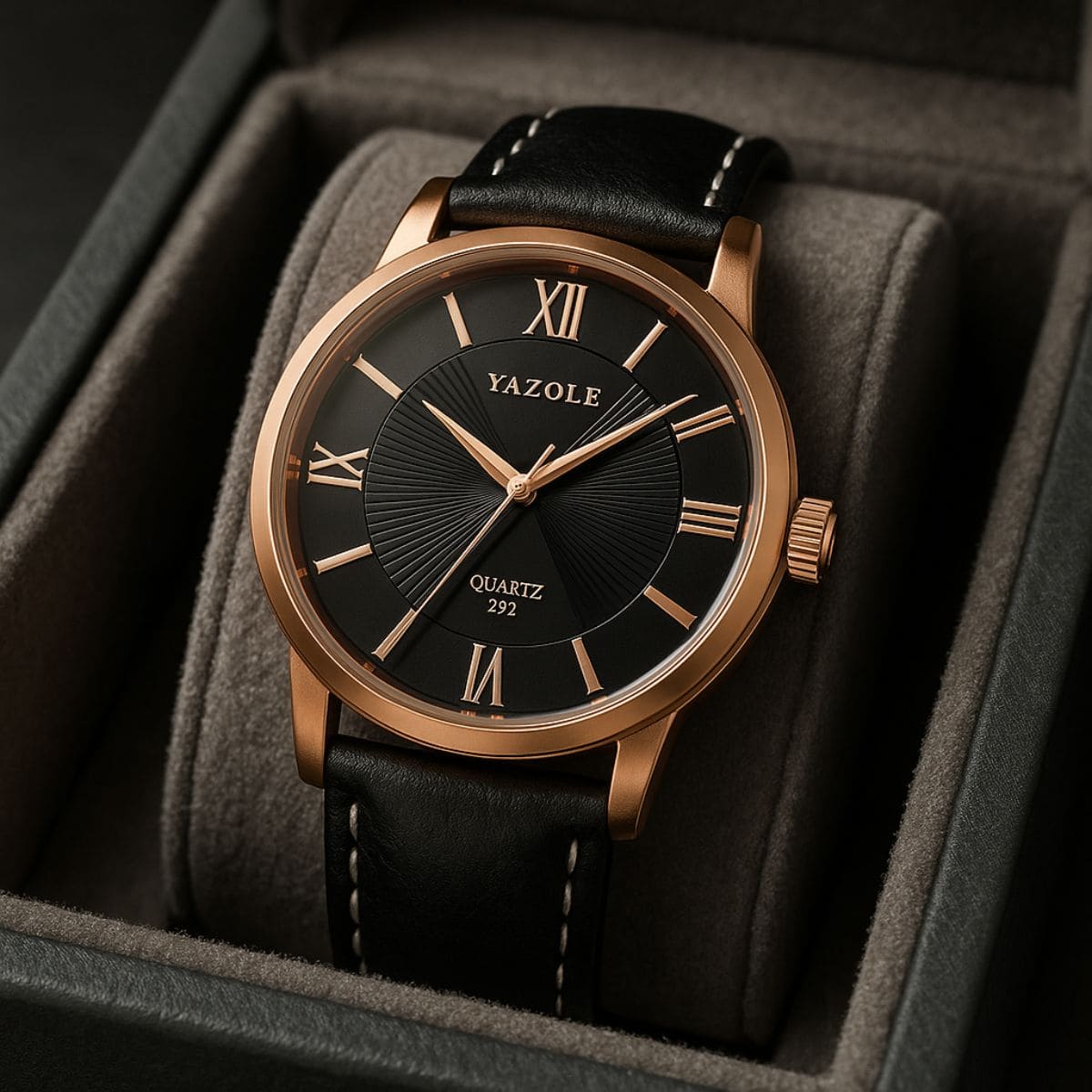 Luxury Blue Glass Men’s Watch – Classic Elegance. Timeless Attitude. Stones Men