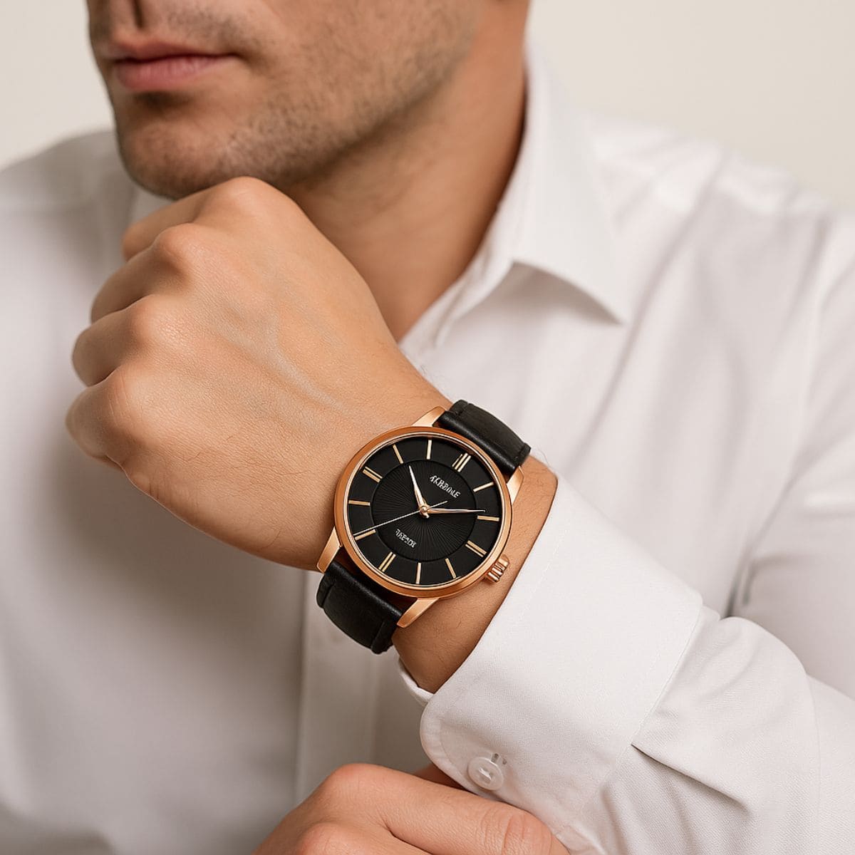 Luxury Blue Glass Men’s Watch – Classic Elegance. Timeless Attitude.
