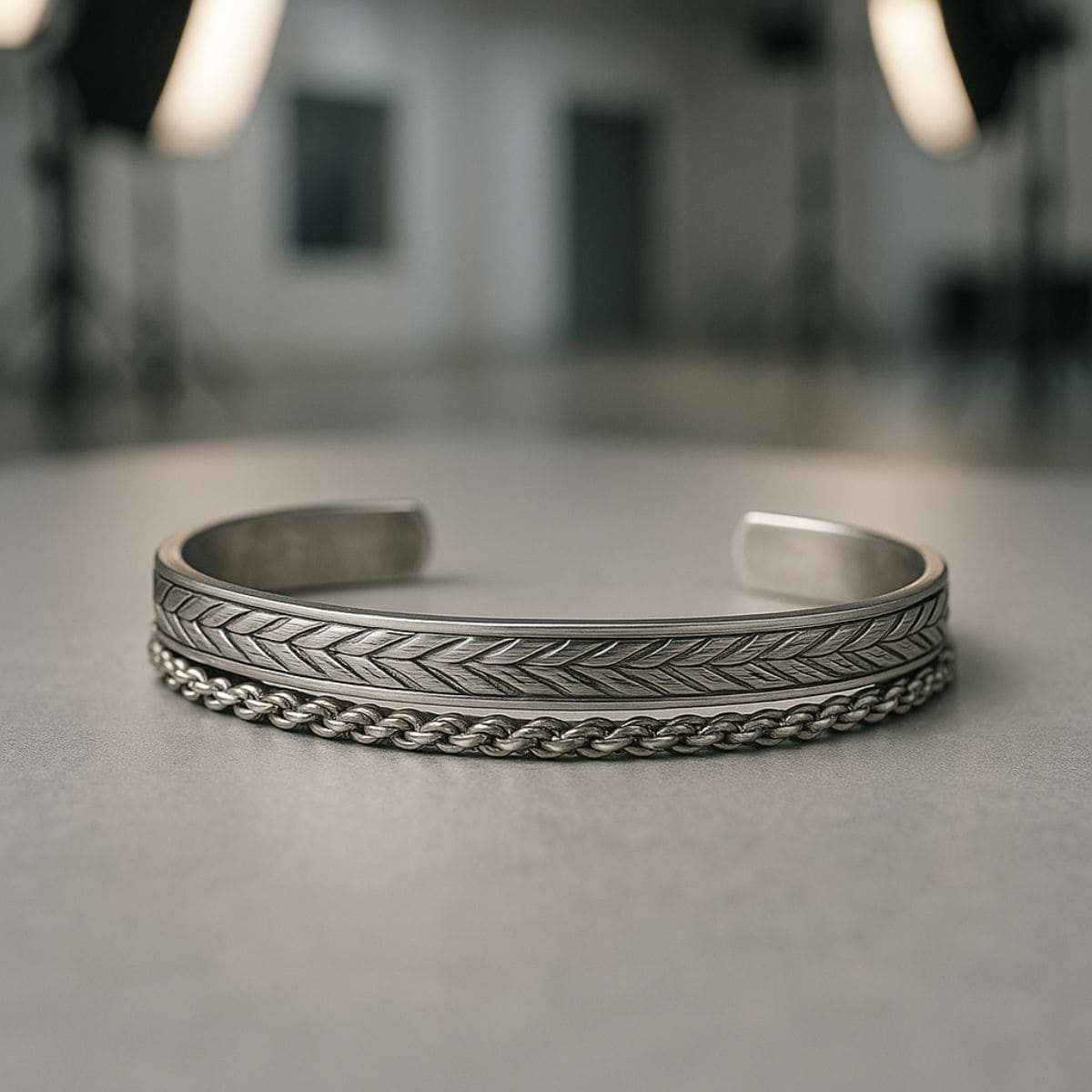 sterling silver Twist Chain Bracelet For Men Hip Hop Fashion Bracelet Party Accessories Stones Men