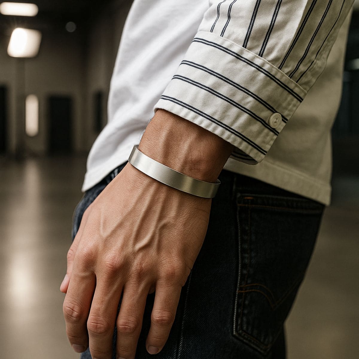 Men’s Stainless Steel Cuff Bracelet – Bold. Refined. Built to Last.