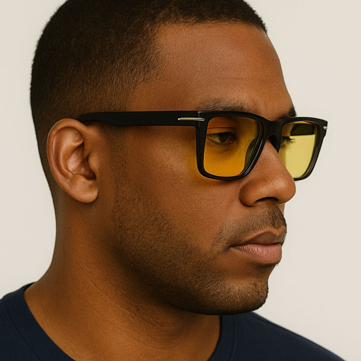 Retro simple small square frame sunglasses