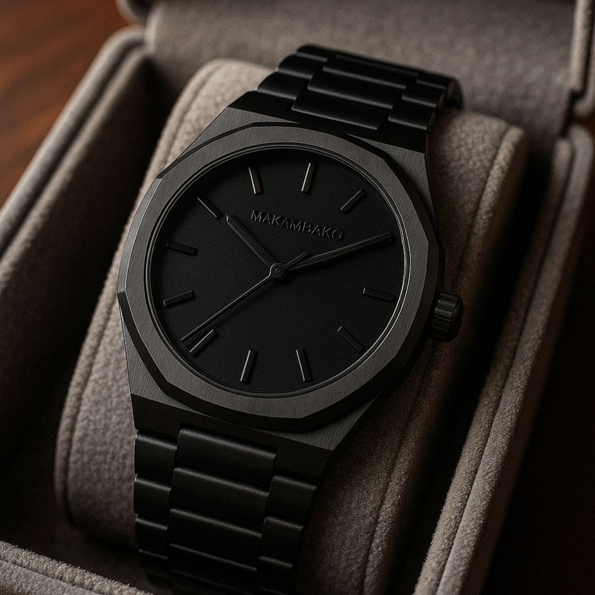 Stones Men Black Men’s Quartz – Where Minimalism (Waterproof) Stones Men