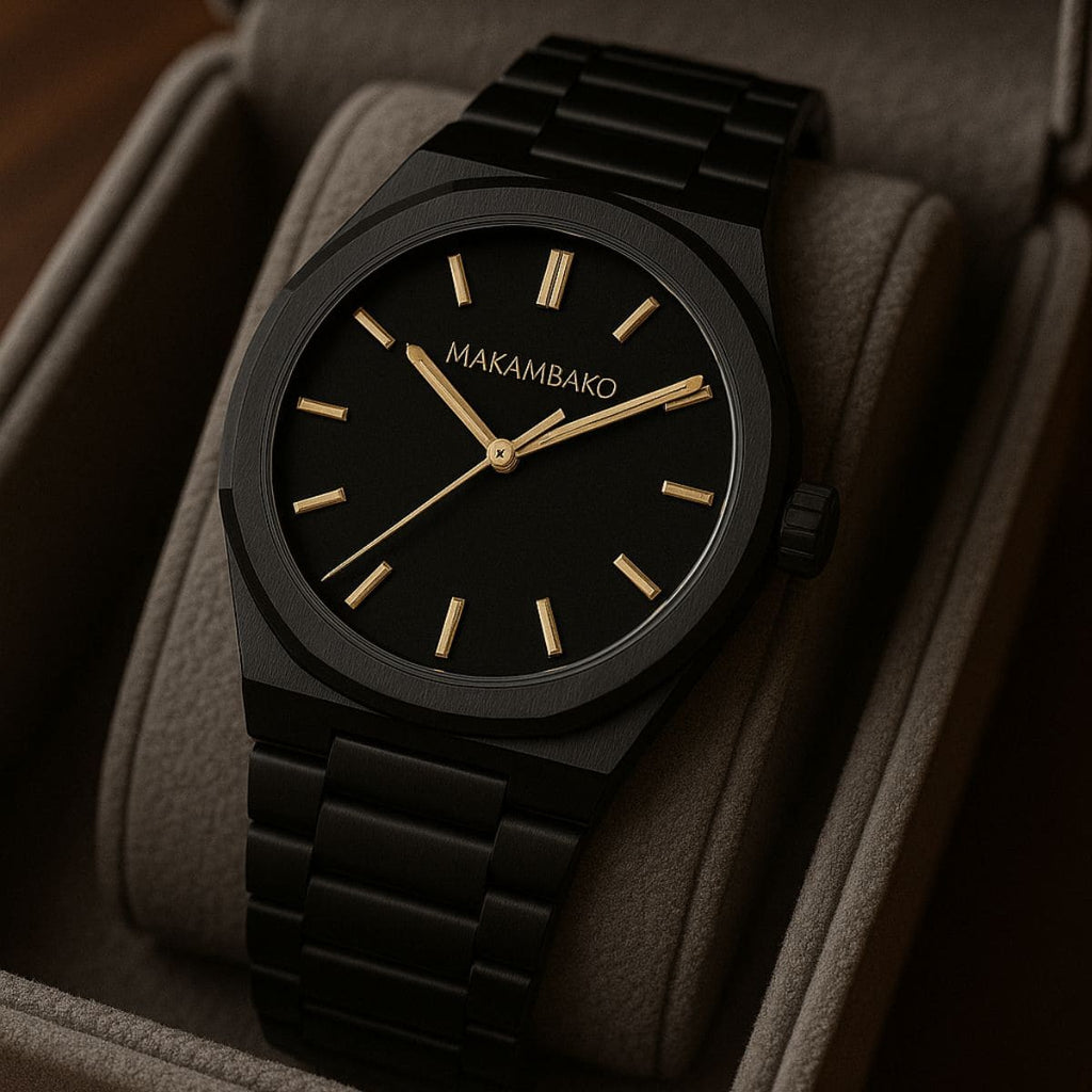 Stones Men Black Men’s Quartz – Where Minimalism (Waterproof) Stones Men