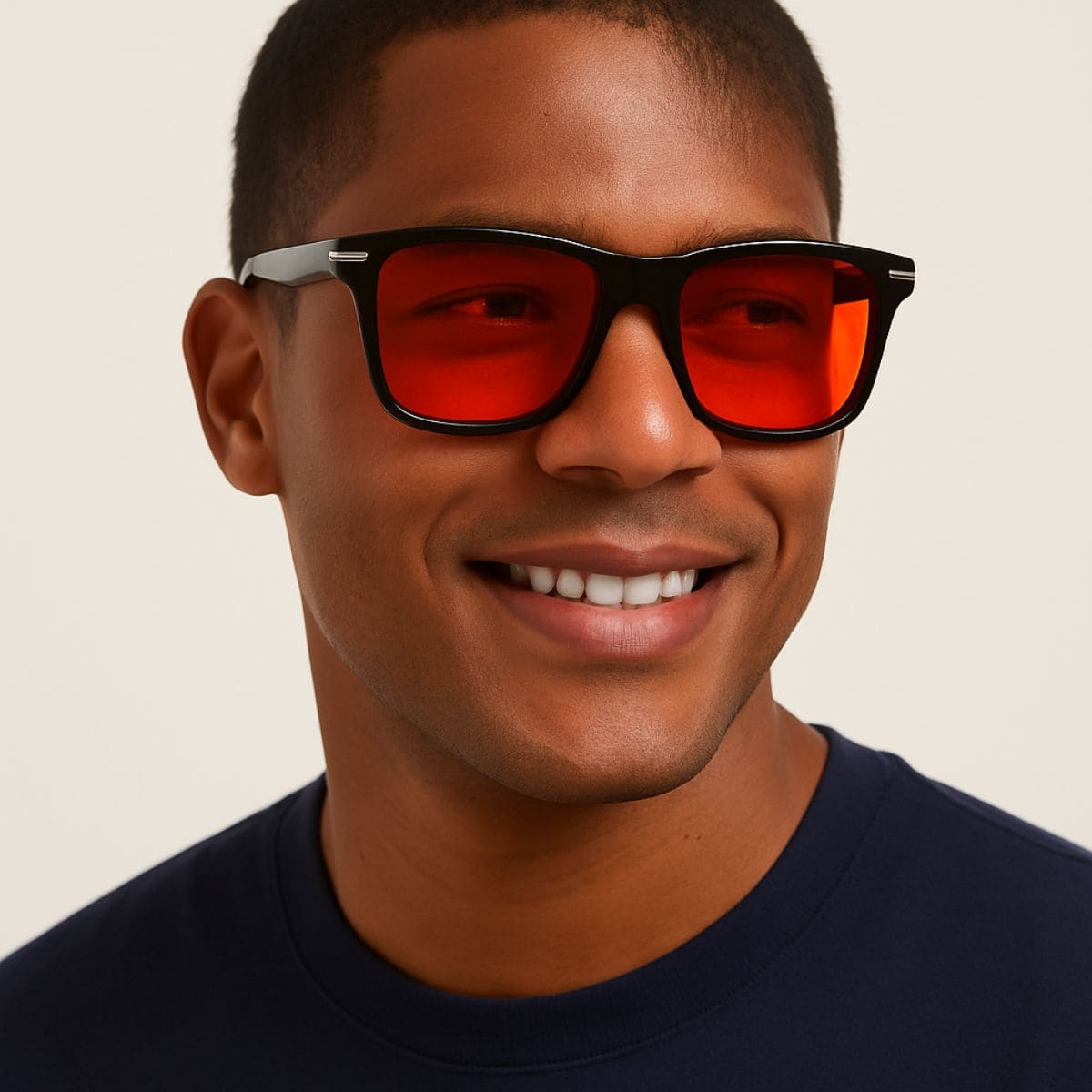 Retro simple small square frame sunglasses