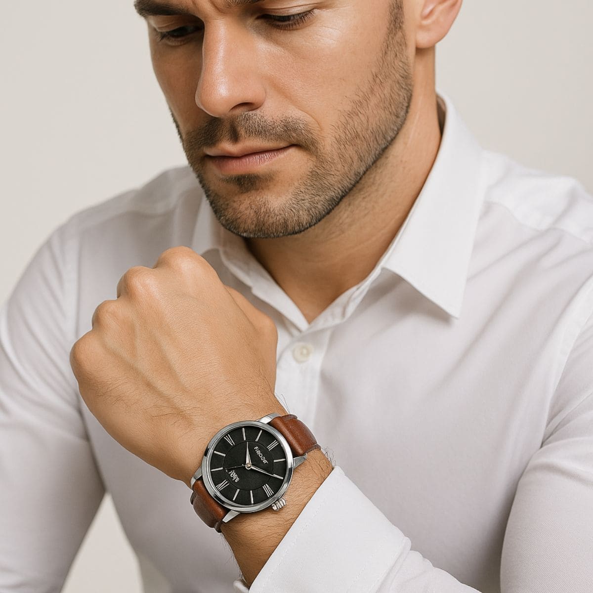 Luxury Blue Glass Men’s Watch – Classic Elegance. Timeless Attitude. Stones Men