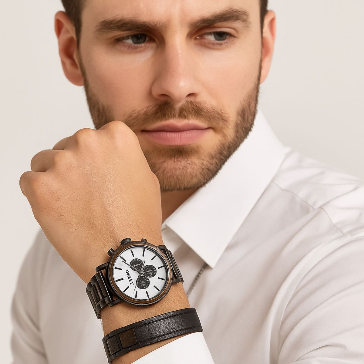 Wooden Chronograph Watch – Natural Craftsmanship Meets Modern Precision Stones Men