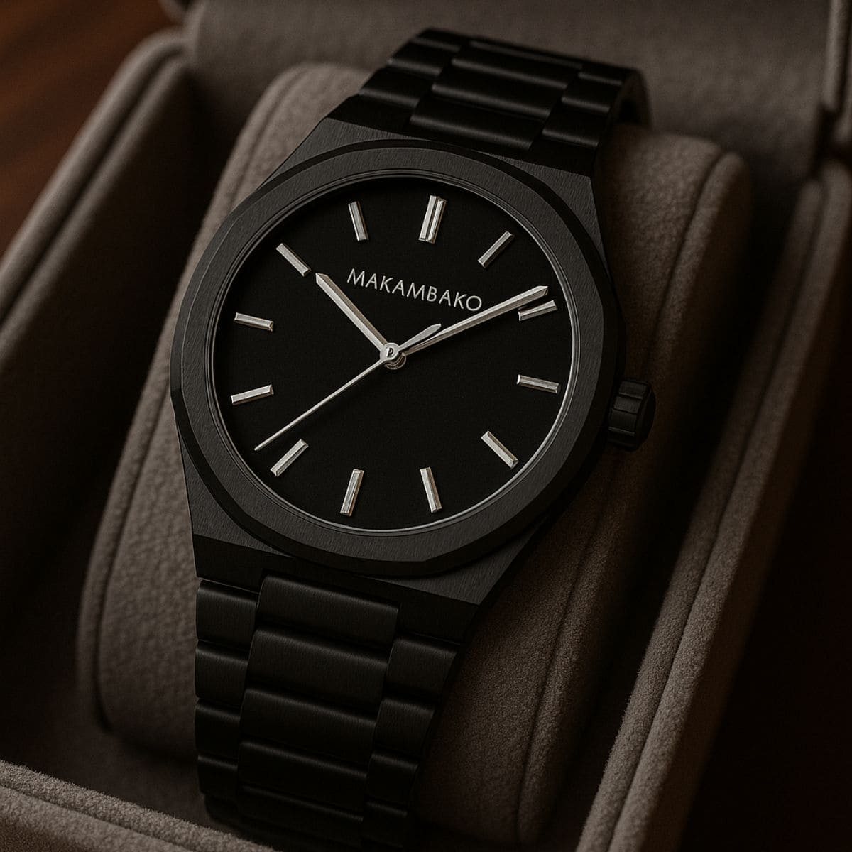 Stones Men Black Men’s Quartz – Where Minimalism (Waterproof) Stones Men