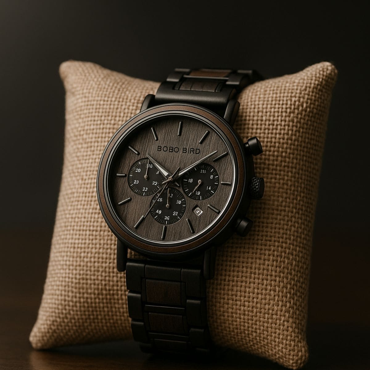 Wooden Chronograph Watch – Natural Craftsmanship Meets Modern Precision Stones Men