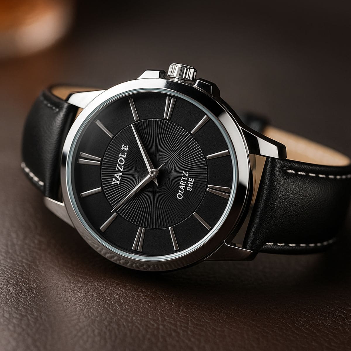 Luxury Blue Glass Men’s Watch – Classic Elegance. Timeless Attitude. Stones Men