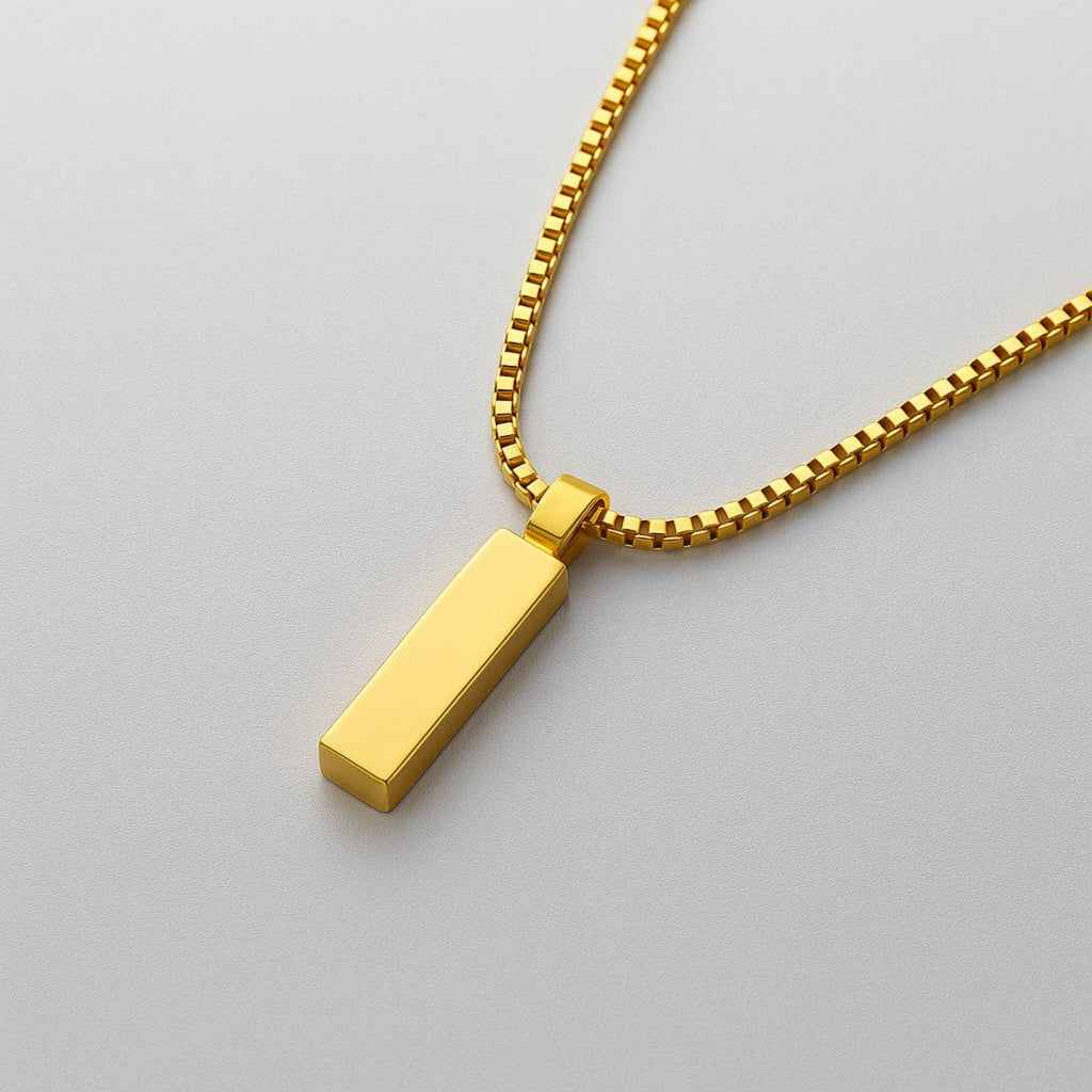 Men’s Platinum Box Chain Necklace – Sleek, Refined, and Built to Last Stones Men