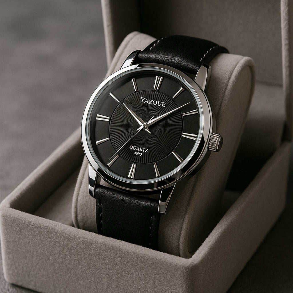 Luxury Blue Glass Men’s Watch – Classic Elegance. Timeless Attitude. Stones Men