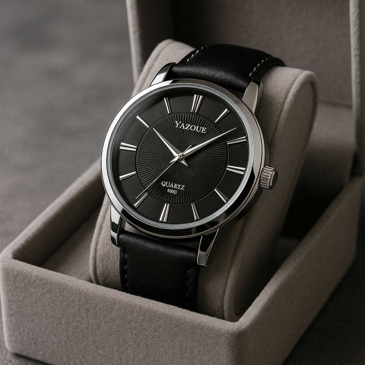 Luxury Blue Glass Men’s Watch – Classic Elegance. Timeless Attitude. Stones Men