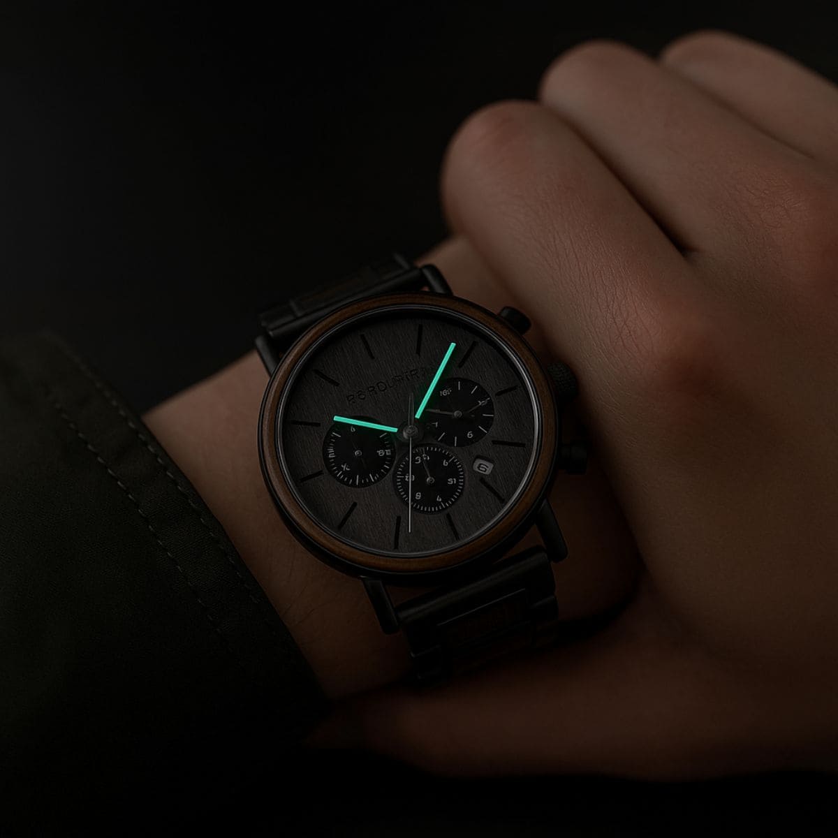 Wooden Chronograph Watch – Natural Craftsmanship Meets Modern Precision Stones Men