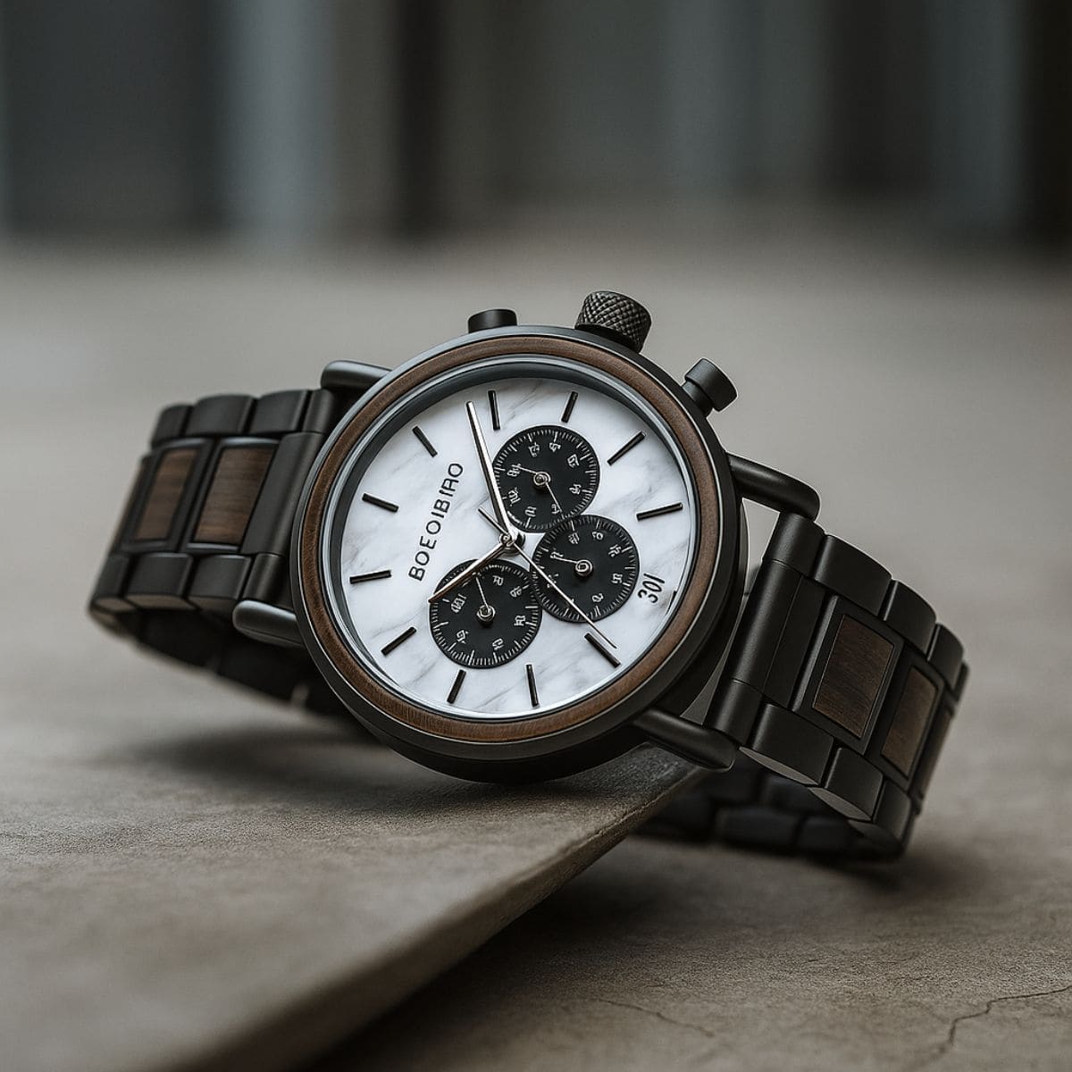 Wooden Chronograph Watch – Natural Craftsmanship Meets Modern Precision Stones Men