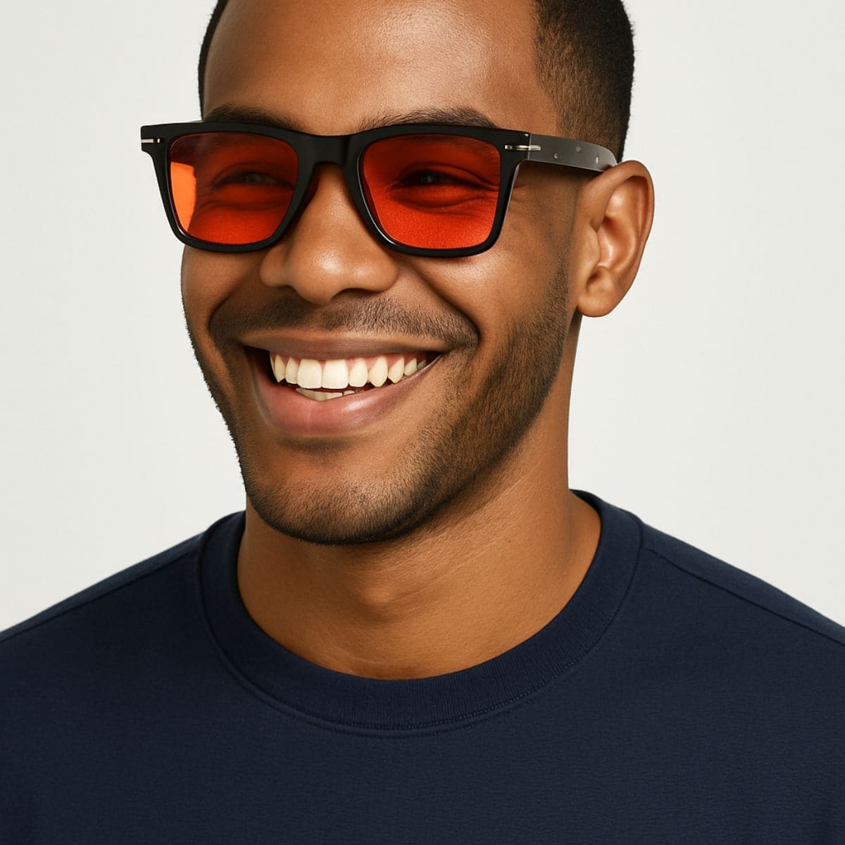 Retro simple small square frame sunglasses