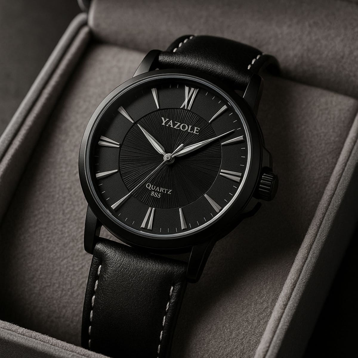 Luxury Blue Glass Men’s Watch – Classic Elegance. Timeless Attitude. Stones Men
