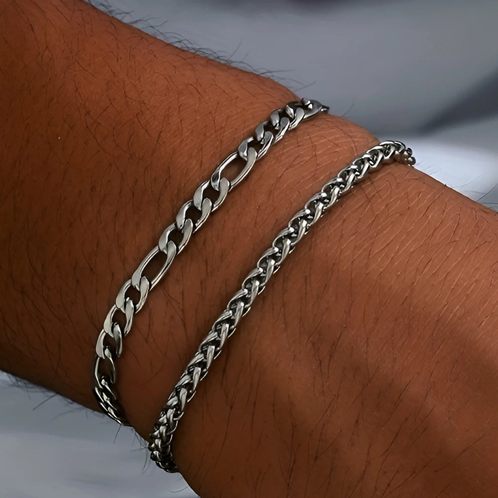 Minimalist Stainless Steel Bracelet Set – Clean Lines. Maximum Style.