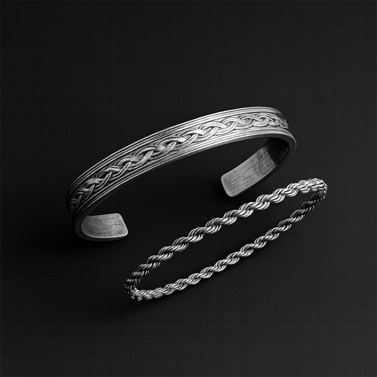 sterling silver Twist Chain Bracelet For Men Hip Hop Fashion Bracelet Party Accessories Stones Men