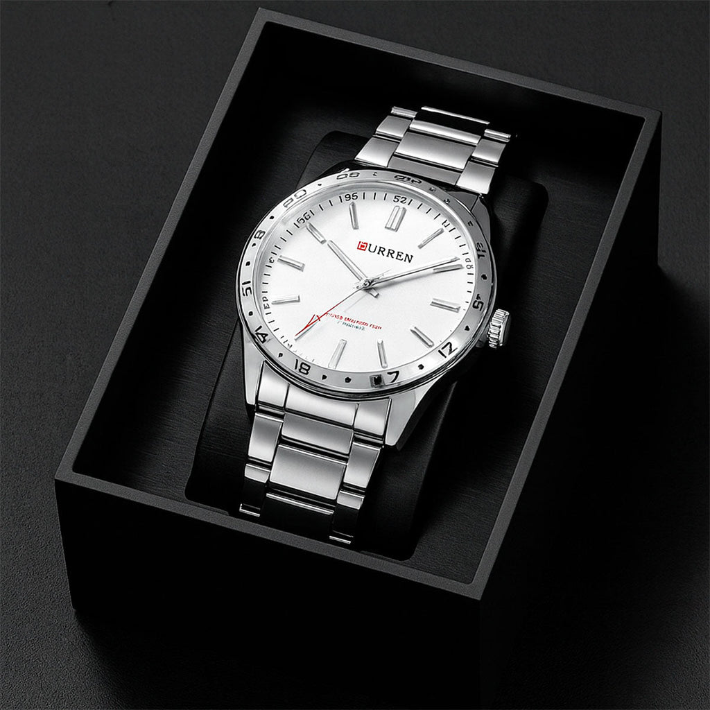 Ultra Thin Men's Stainless Steel Watch – Sleek Precision, Everyday Confidence Stones Men