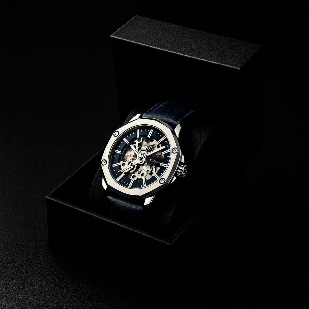LONGLUX™ Automatic Skeleton Watch – Bold Engineering. Effortless Style. Stones Men