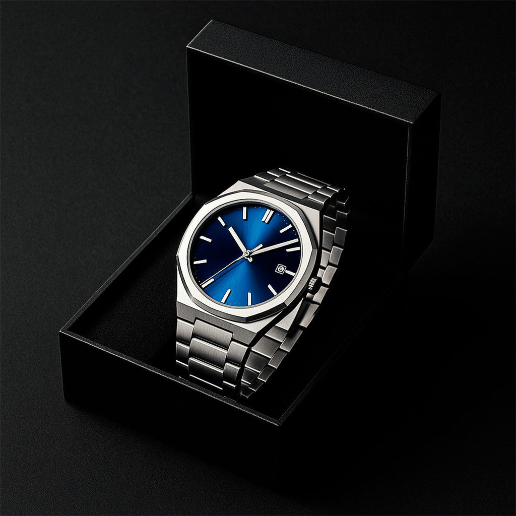 Stones Men Black Men’s Quartz – Where Minimalism (Waterproof) Stones Men