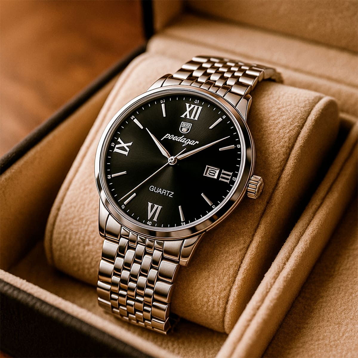 Stainless Steel Men’s Watch – Timeless Precision. Powerful Presence Stones Men