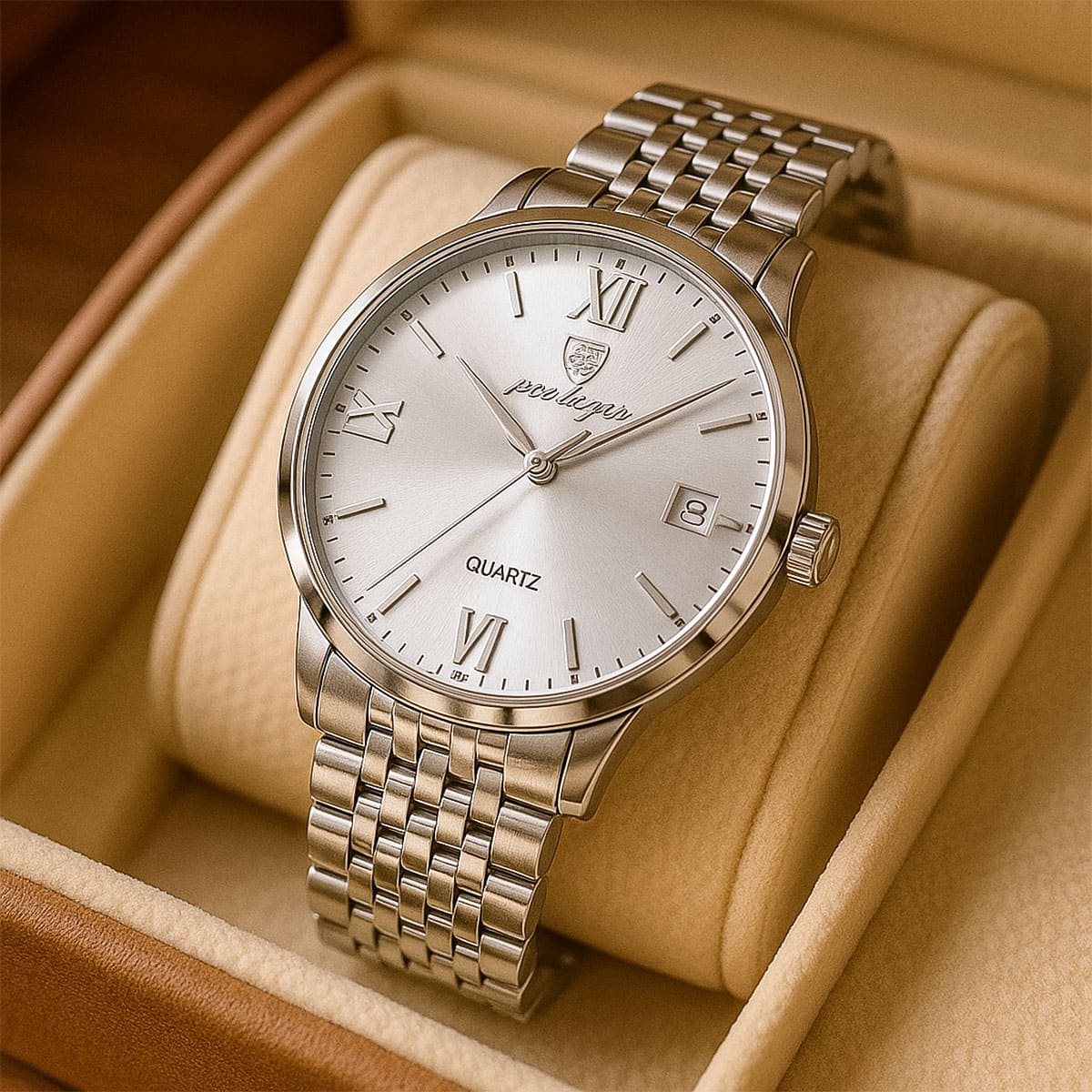 Stainless Steel Men’s Watch – Timeless Precision. Powerful Presence Stones Men