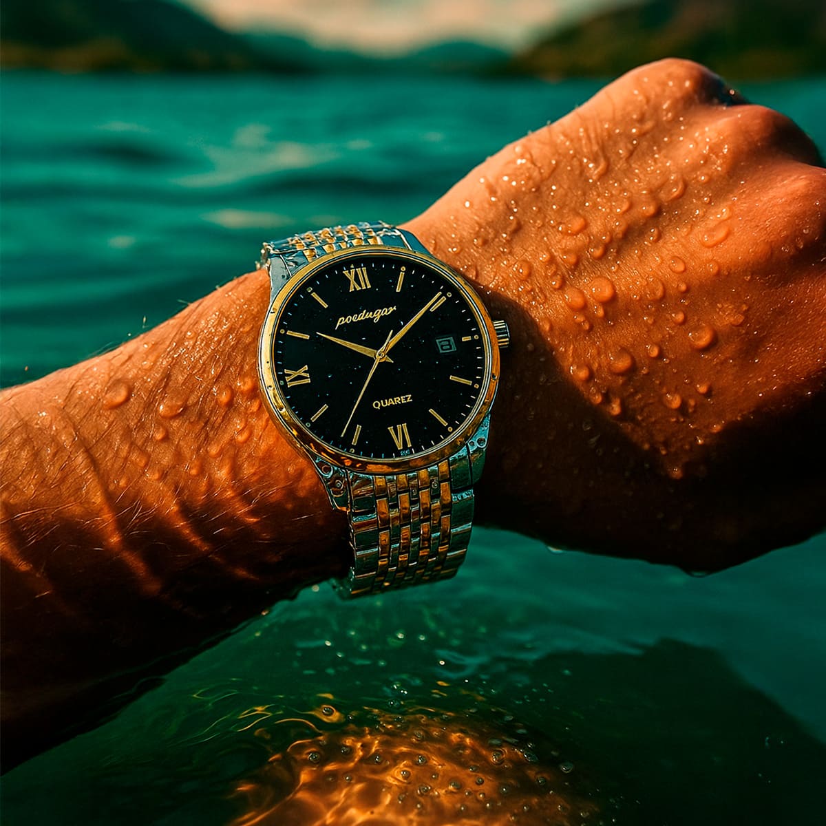 Stainless Steel Men’s Watch – Timeless Precision. Powerful Presence Stones Men