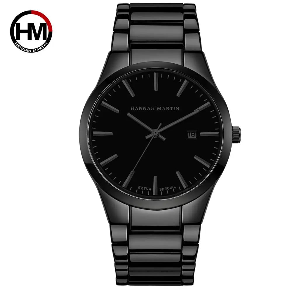 Men Watch Top Brand Luxury Calendar Stainless Steel Quartz Fashion Business Stones Men