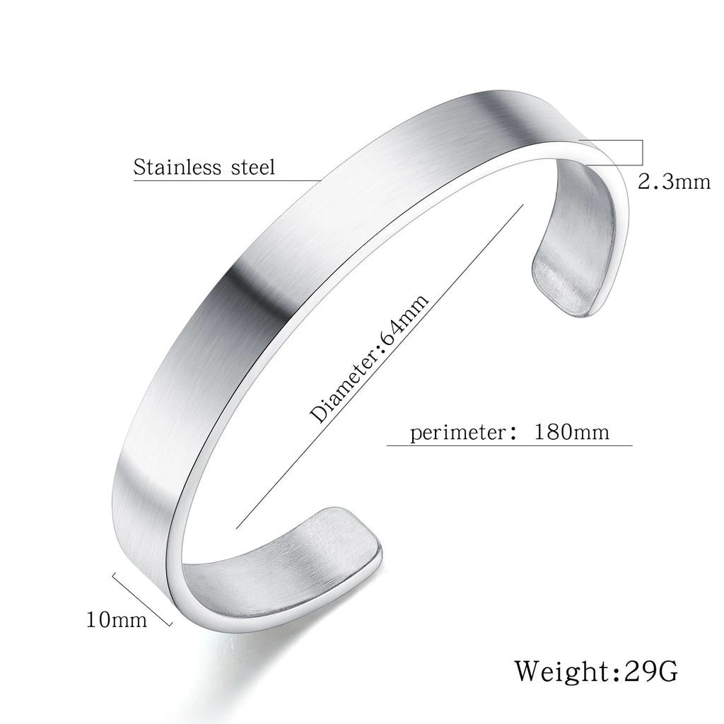 Men’s Stainless Steel Cuff Bracelet – Bold. Refined. Built to Last. Stones Men