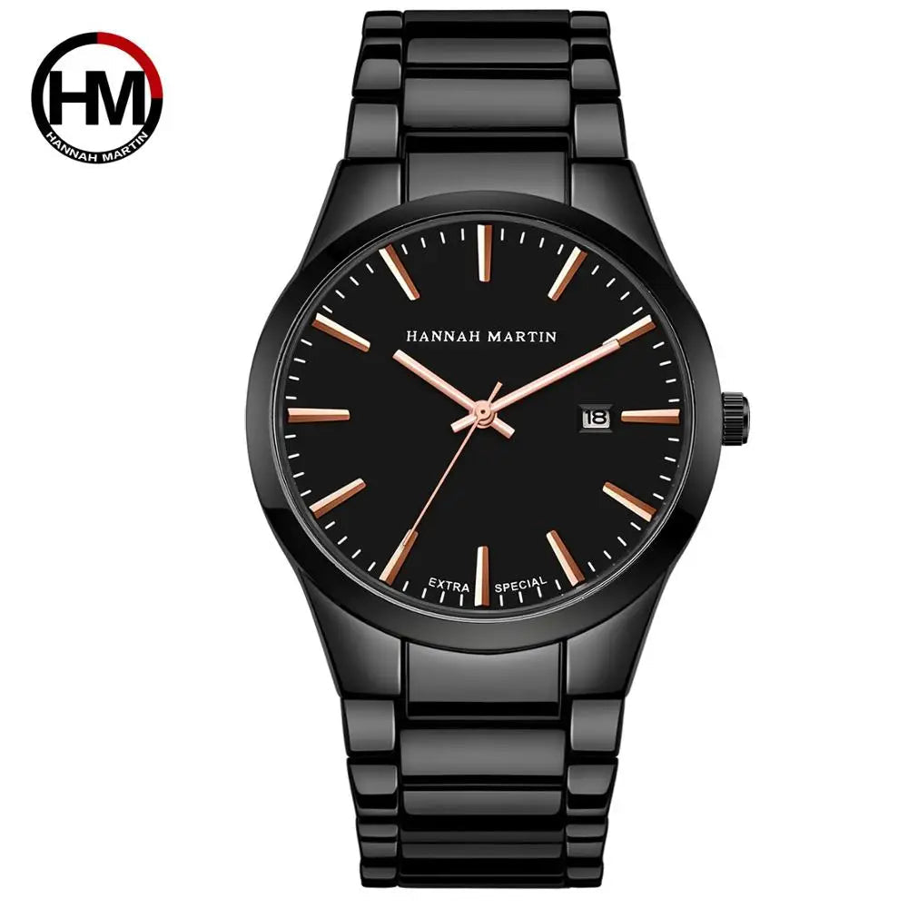 Men Watch Top Brand Luxury Calendar Stainless Steel Quartz Fashion Business Stones Men