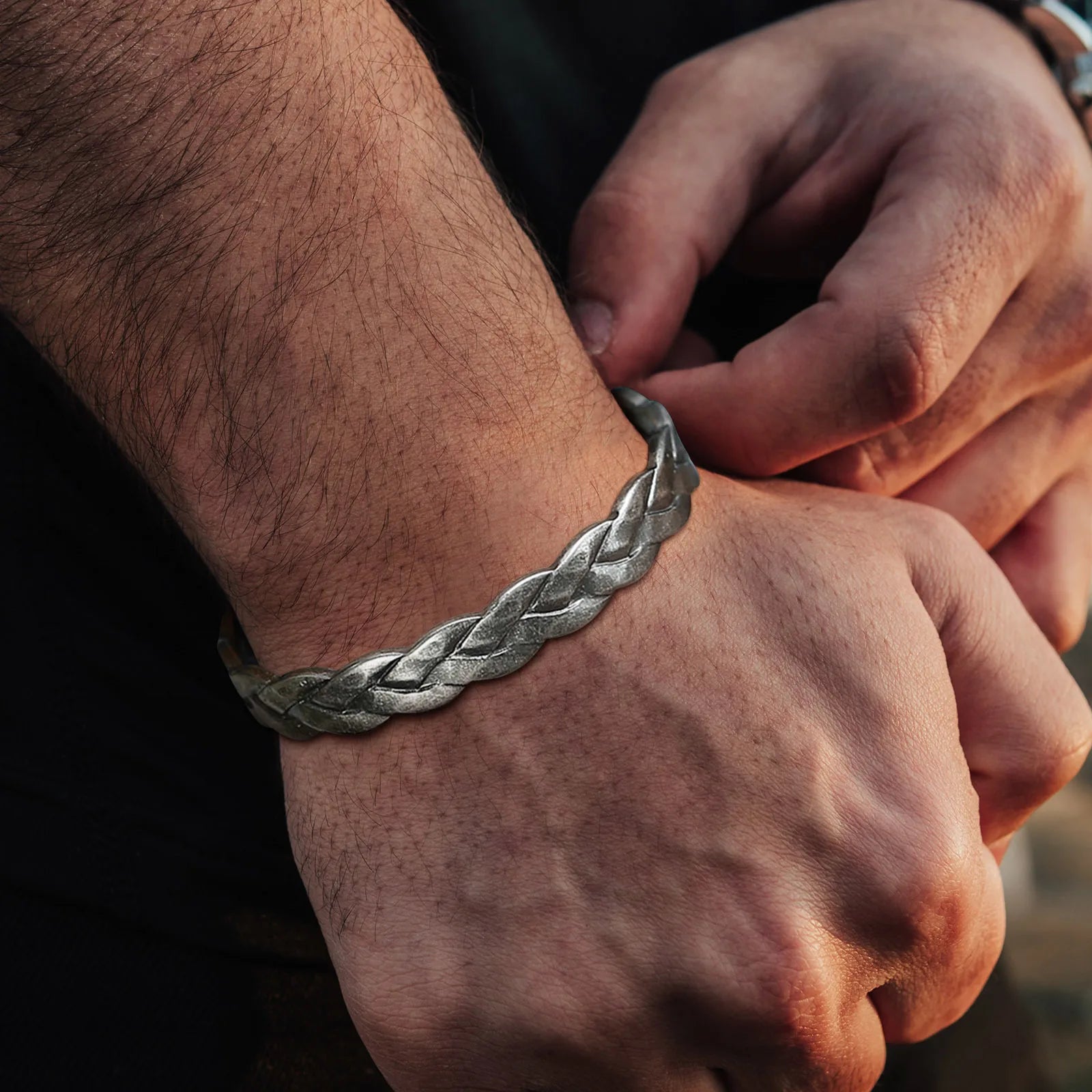 Retro Viking Cuff Bracelet – Rugged Style. Timeless Strength. Stones Men