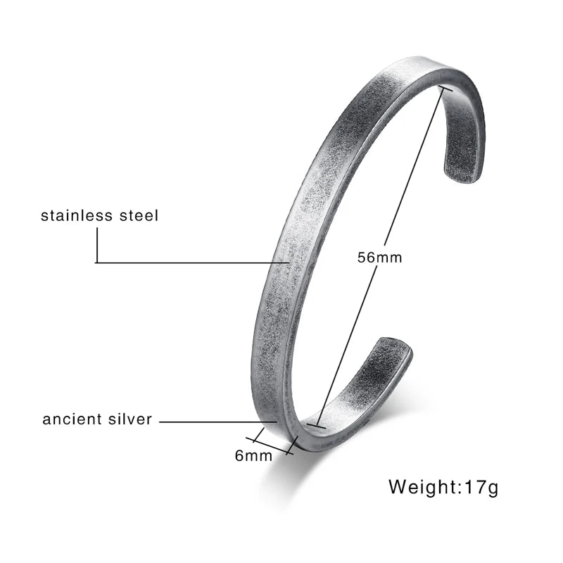 Retro Viking Cuff Bracelet – Rugged Style. Timeless Strength. Stones Men