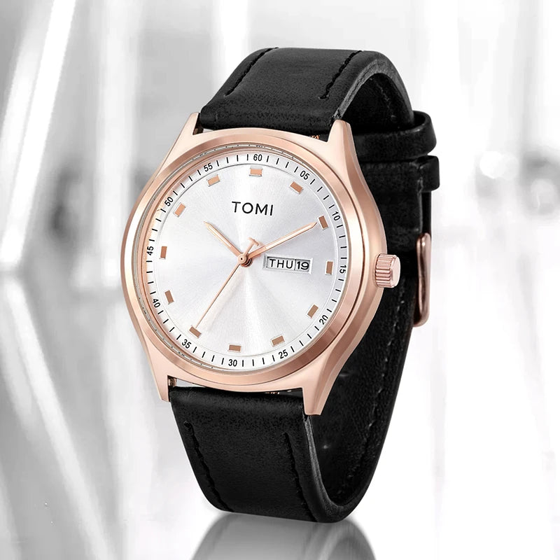 Minimalist Business Quartz Watch – Clean Look. Daily Precision. Unisex Appeal. Stones Men