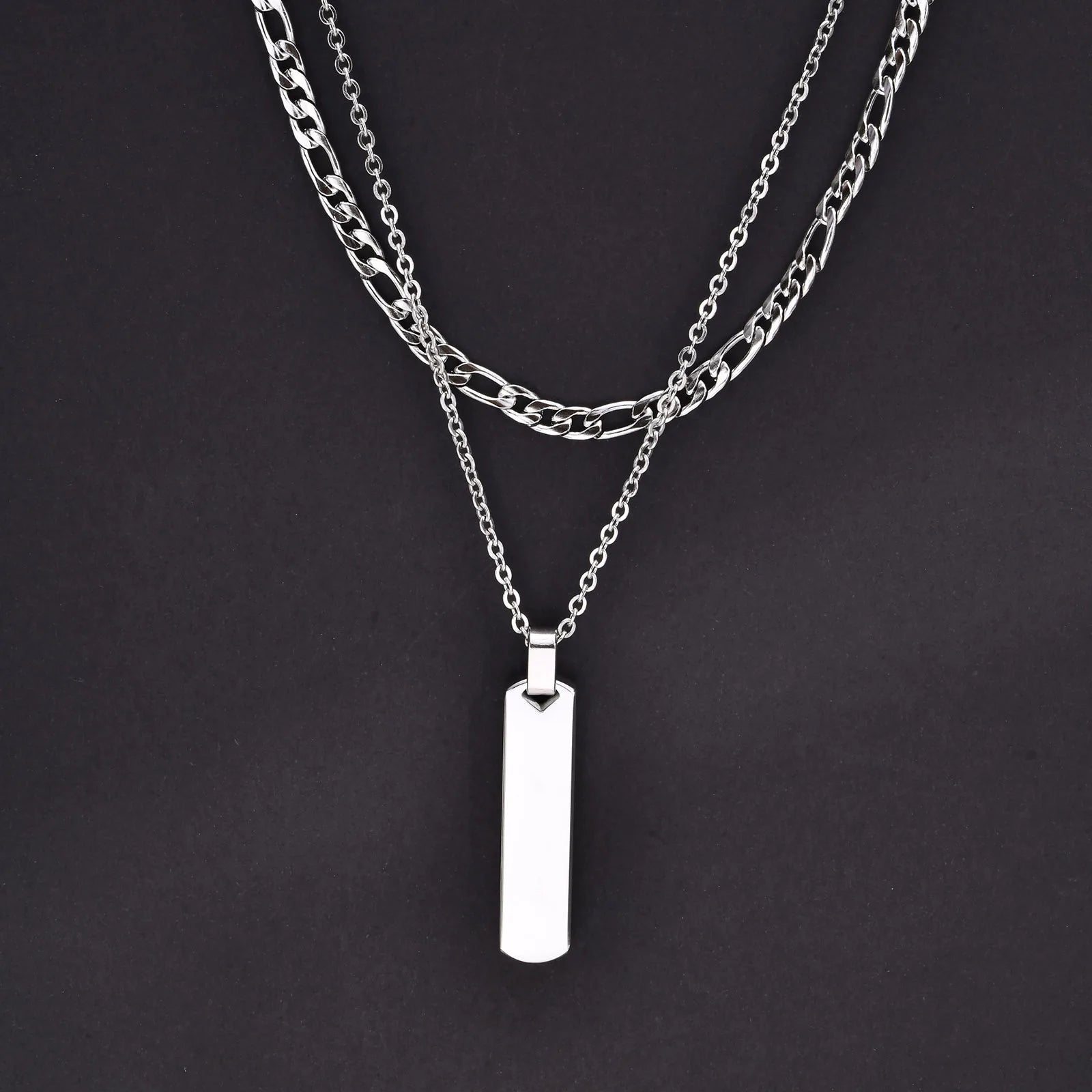 Necklaces for Men Boys,Stainless Steel Cuban Chain Twisted Rope Chain Collar Stones Men