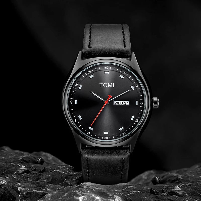 Minimalist Business Quartz Watch – Clean Look. Daily Precision. Unisex Appeal. Stones Men