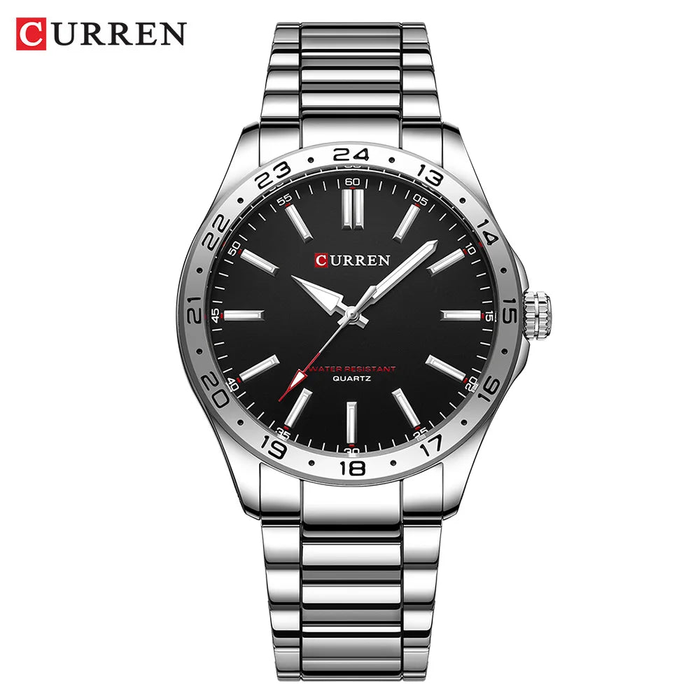 Ultra Thin Men's Stainless Steel Watch – Sleek Precision, Everyday Confidence Stones Men