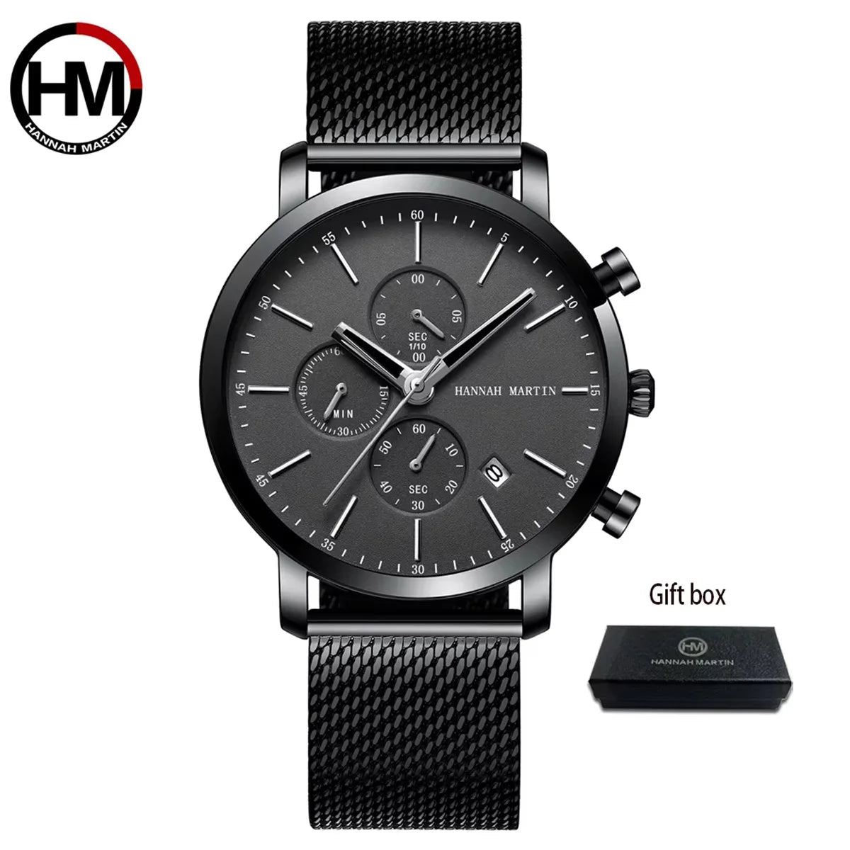 Hannah Martin™ Multifunctional Sports Watch – Precision in Motion. Style with Strength. Stones Men