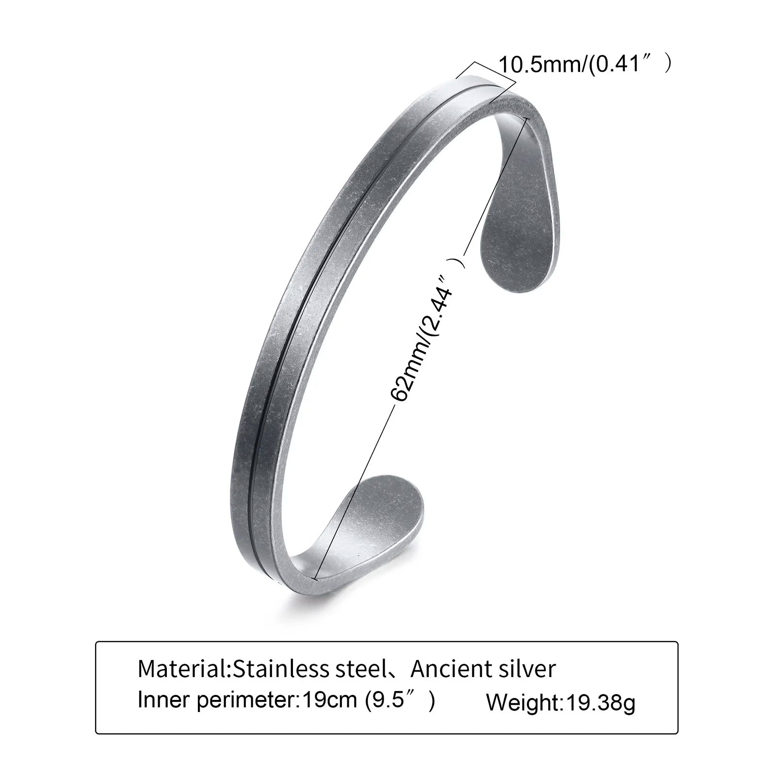 Retro Viking Cuff Bracelet – Rugged Style. Timeless Strength.