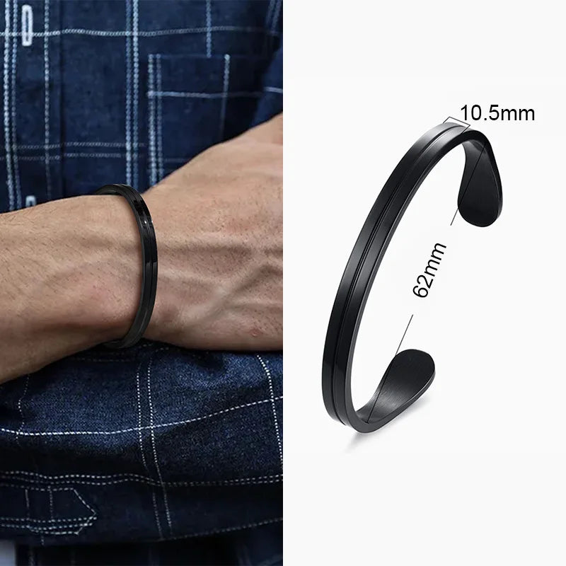 Retro Viking Cuff Bracelet – Rugged Style. Timeless Strength. Stones Men