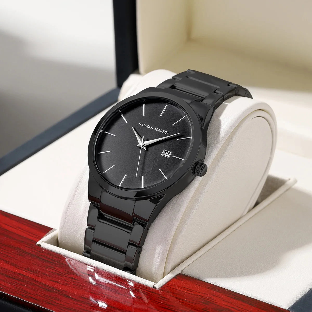 Men Watch Top Brand Luxury Calendar Stainless Steel Quartz Fashion Business