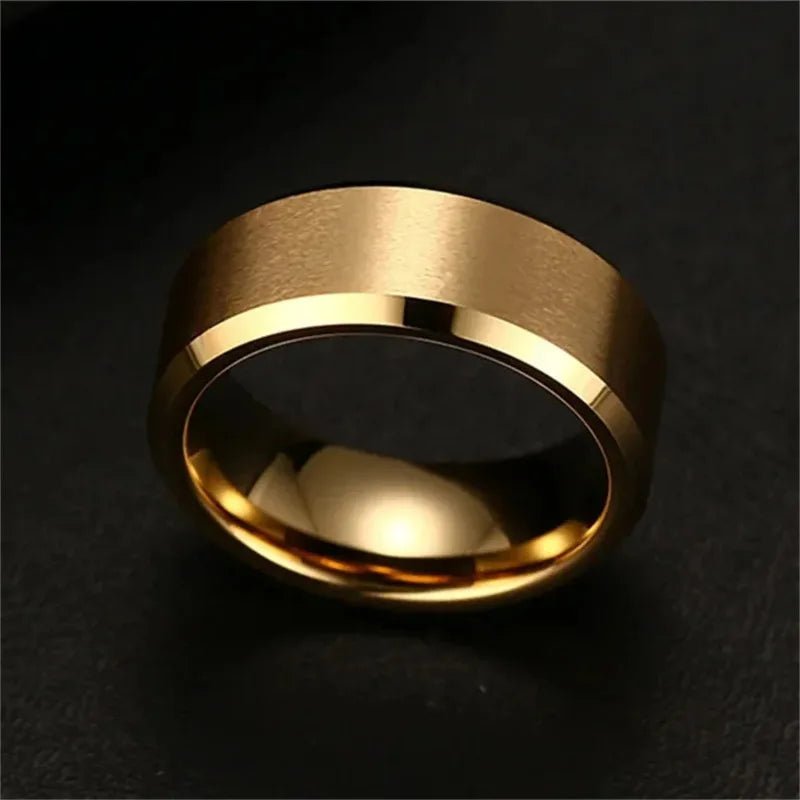 Matte Black Stainless Steel Ring – Bold Commitment. Timeless Style. Stones Men