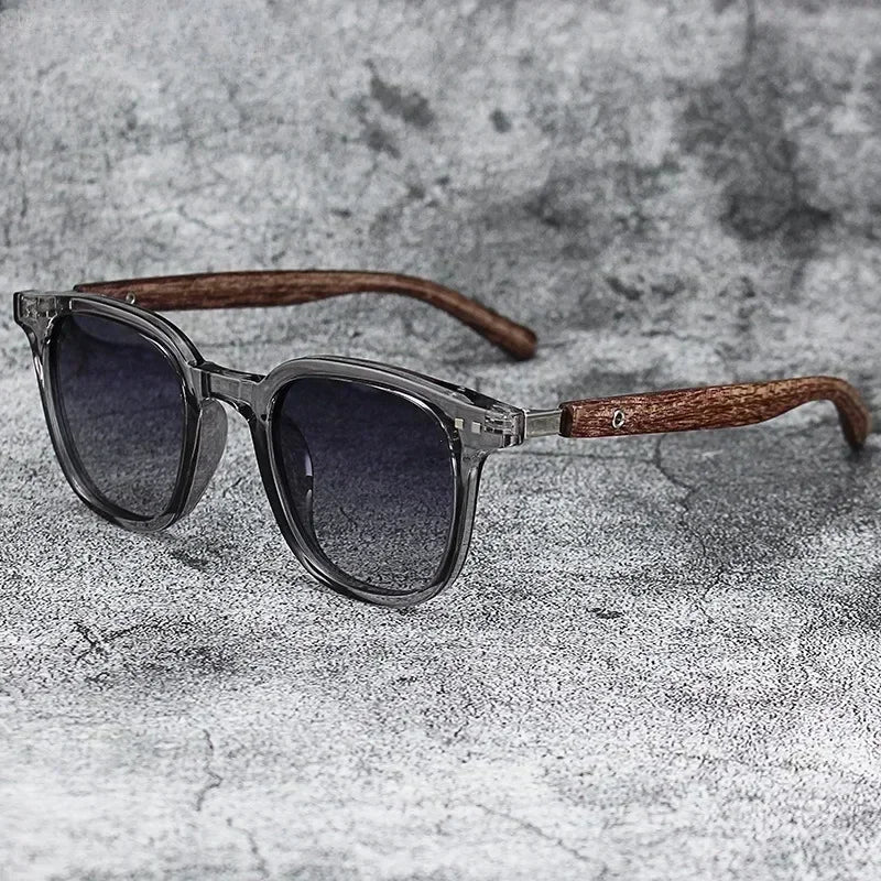 Retro Wood Grain Sunglasses – Bold Style, Built for the Outdoors