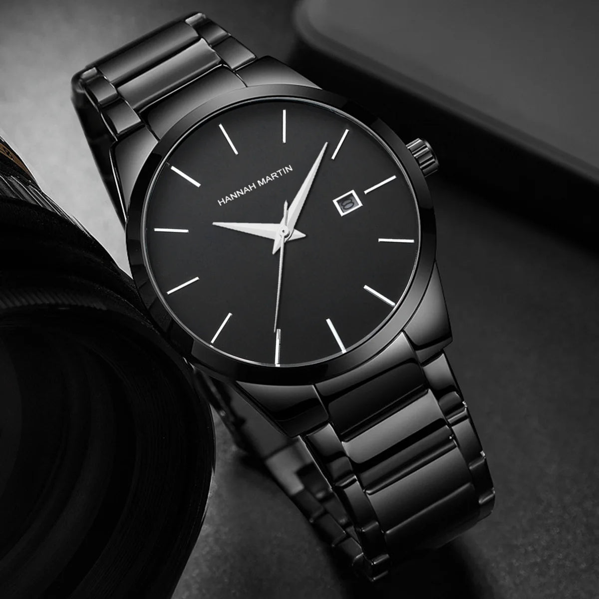 Men Watch Top Brand Luxury Calendar Stainless Steel Quartz Fashion Business Stones Men