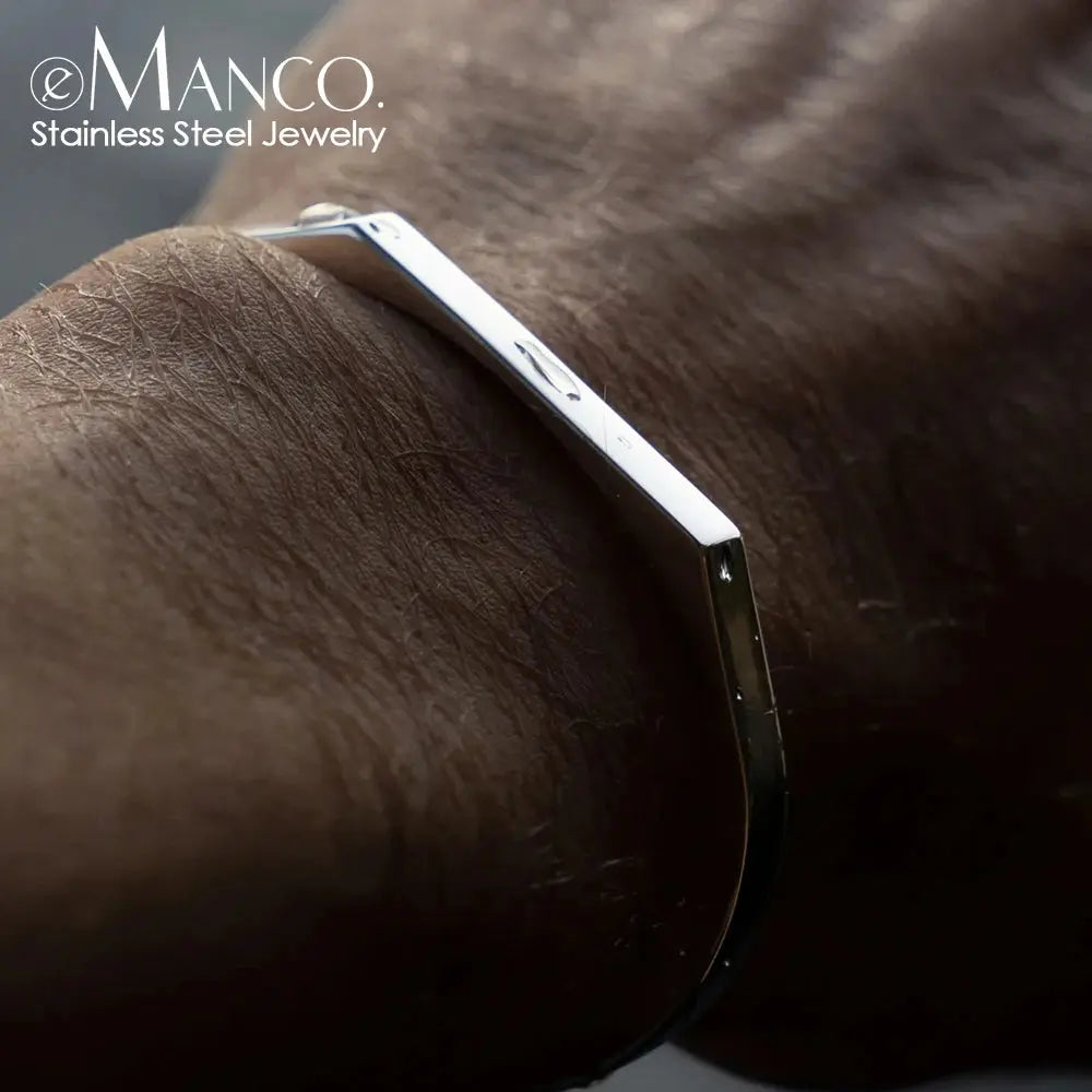 Minimalist Heptagon Bracelet Stainless Steel Bracelet Gold Plated Minimalist Bracelet for Men and Women