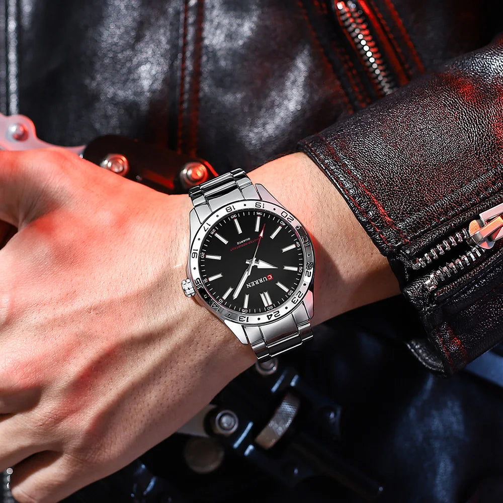 Ultra Thin Men's Stainless Steel Watch – Sleek Precision, Everyday Confidence Stones Men