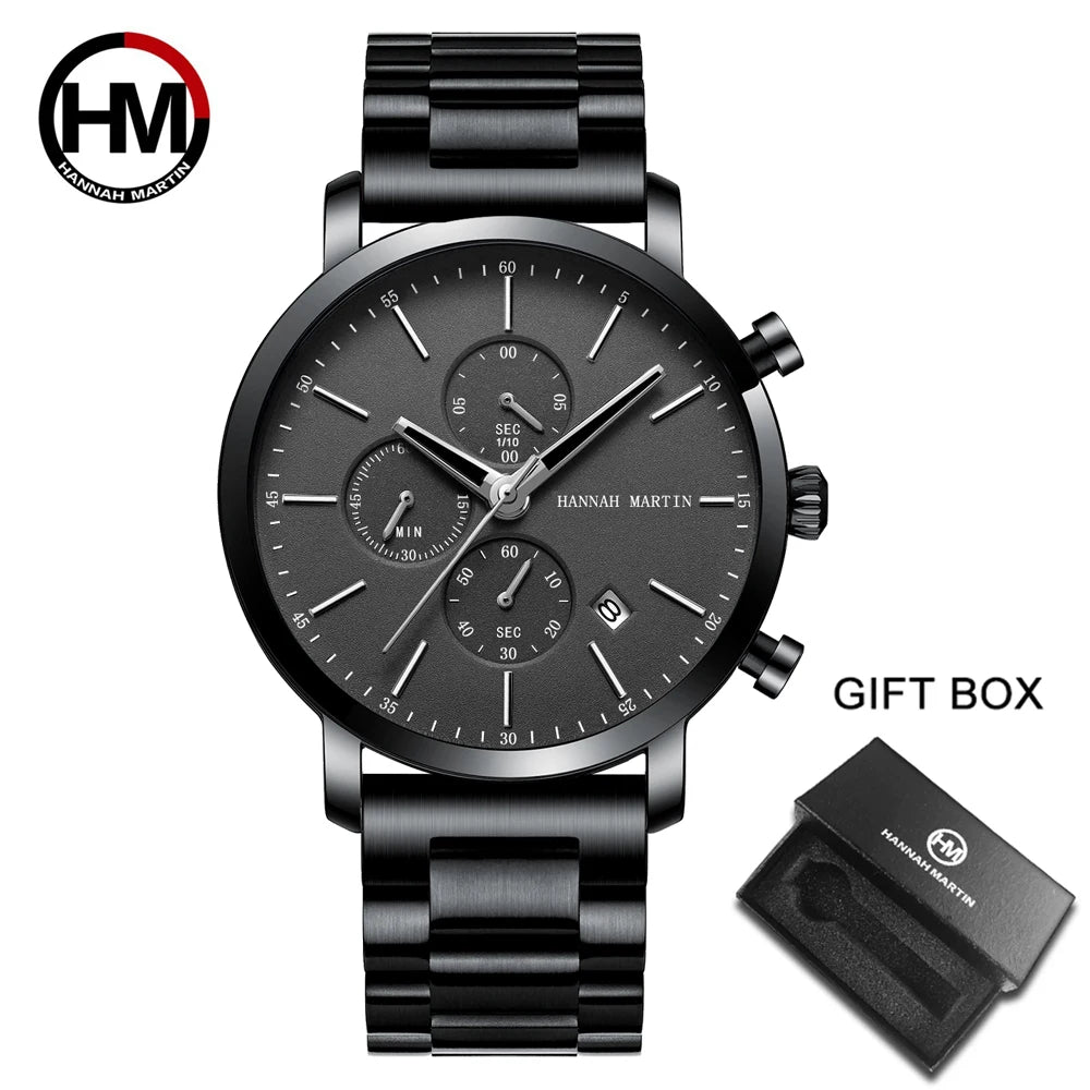Hannah Martin™ Multifunctional Sports Watch – Precision in Motion. Style with Strength. Stones Men