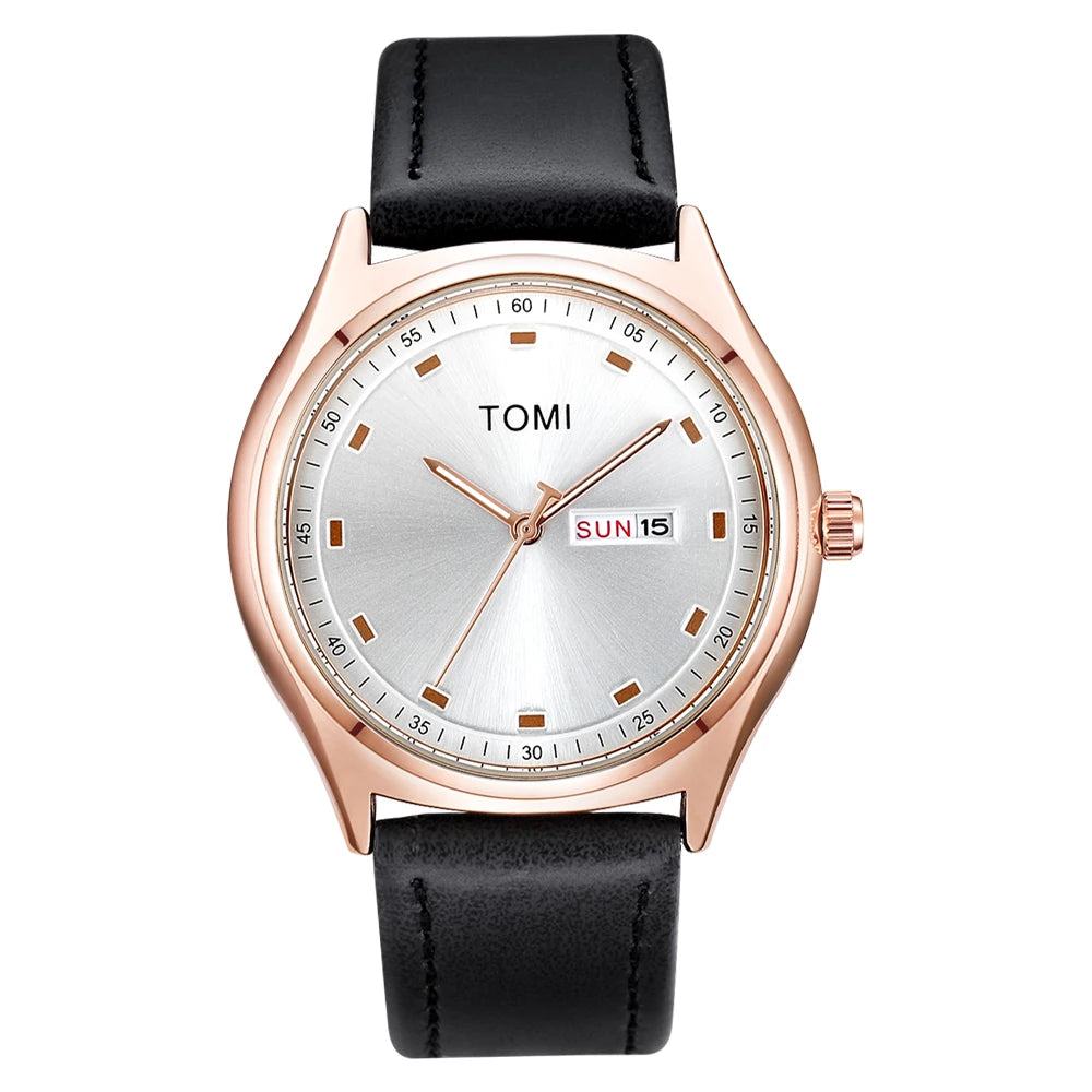Minimalist Business Quartz Watch – Clean Look. Daily Precision. Unisex Appeal. Stones Men