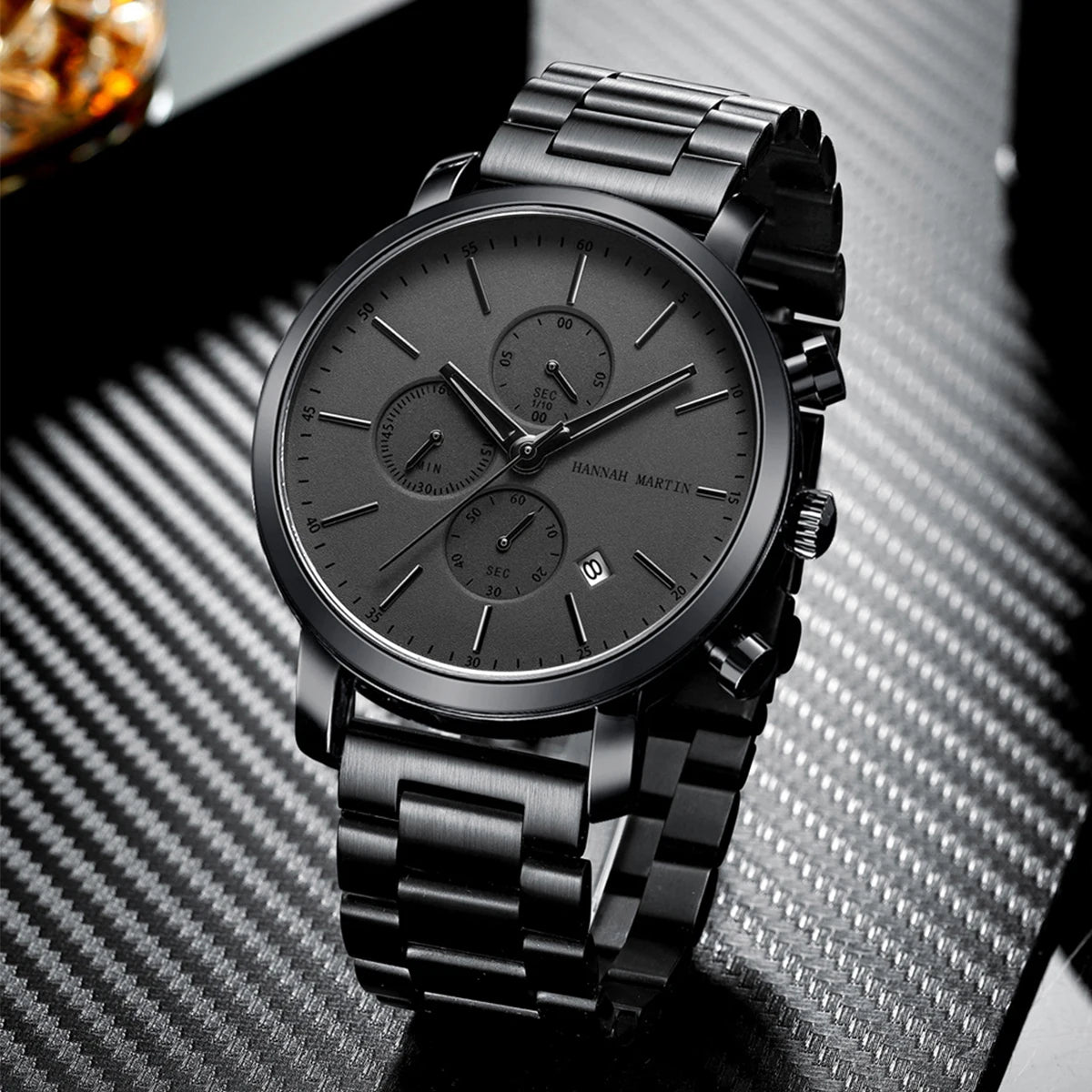 Hannah Martin™ Multifunctional Sports Watch – Precision in Motion. Style with Strength. Stones Men