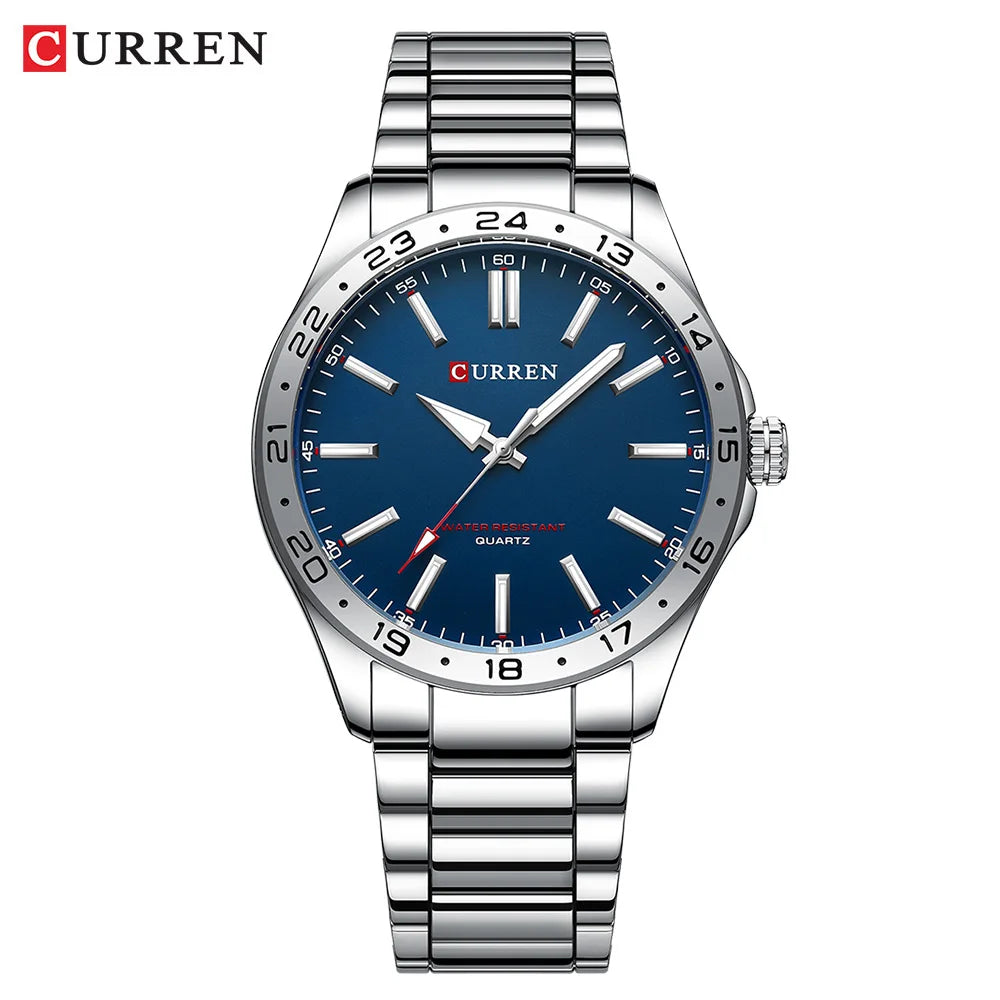 Ultra Thin Men's Stainless Steel Watch – Sleek Precision, Everyday Confidence Stones Men